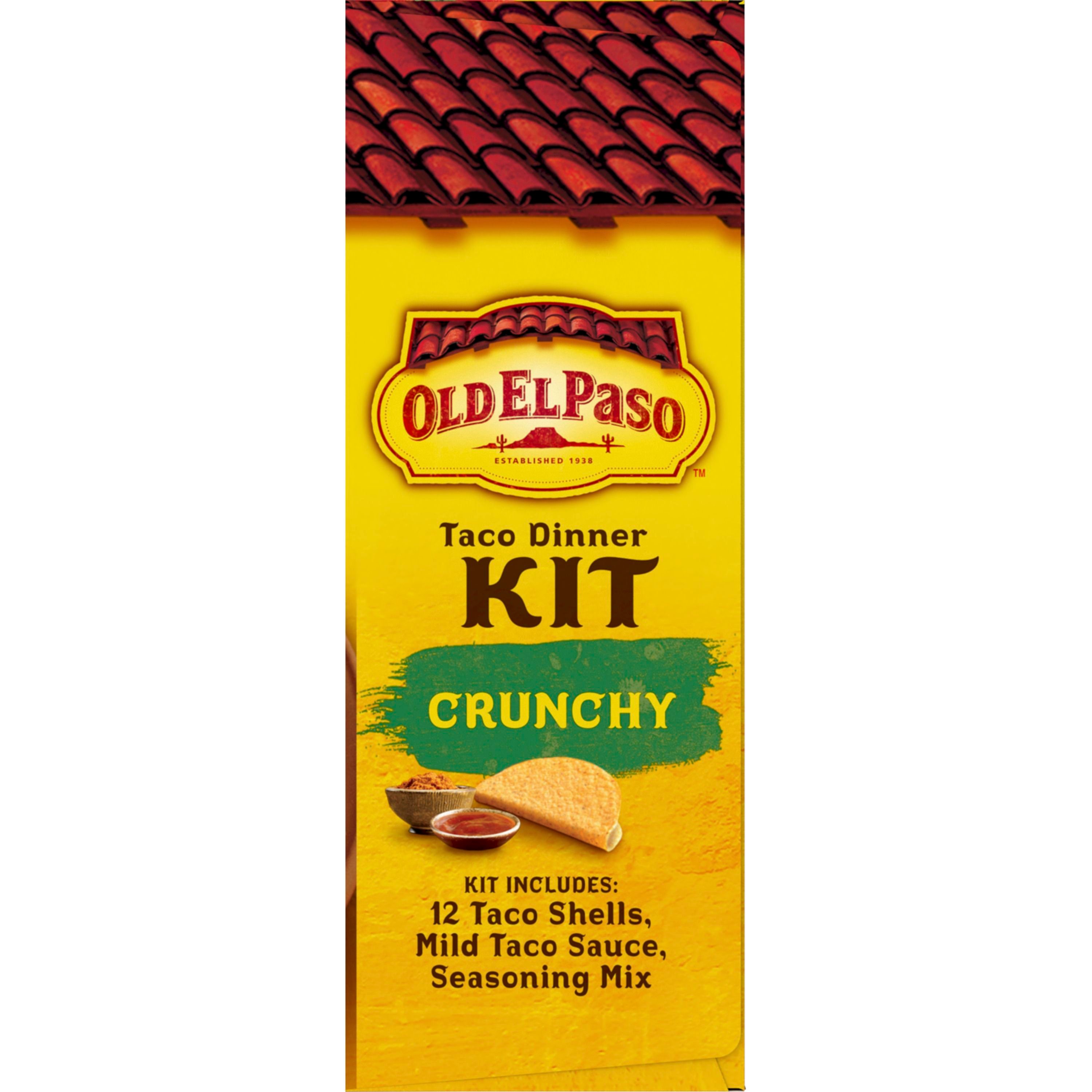 Old El Paso Taco Dinner Kit, Crunchy, Easy Meal Prep, 8.8 oz.